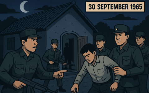 Ilustrasi penculikan para jenderal di malam 30 September 1965