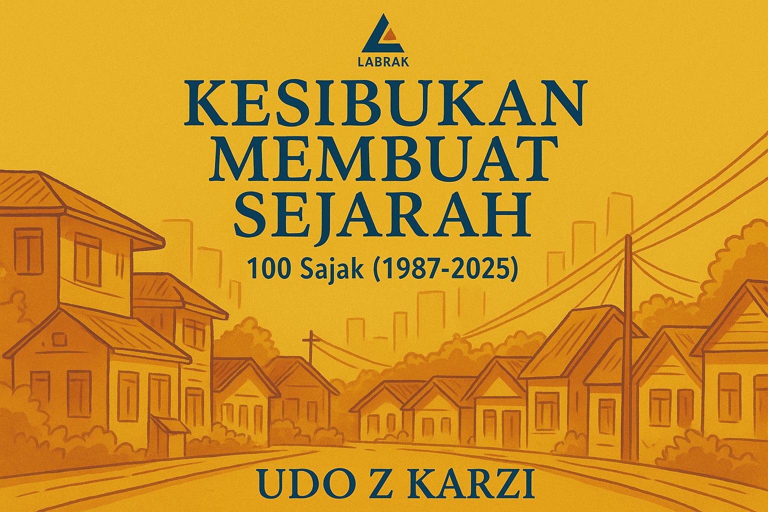 Ilustrasi buku kesibukan membuat sejarah. [ChatGPT]