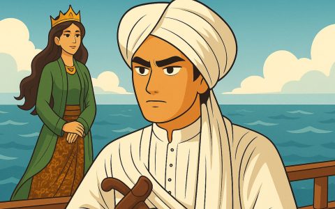 Ilustrasi Pangeran Diponegoro dan Ratu Kidul. [ChatGPT]