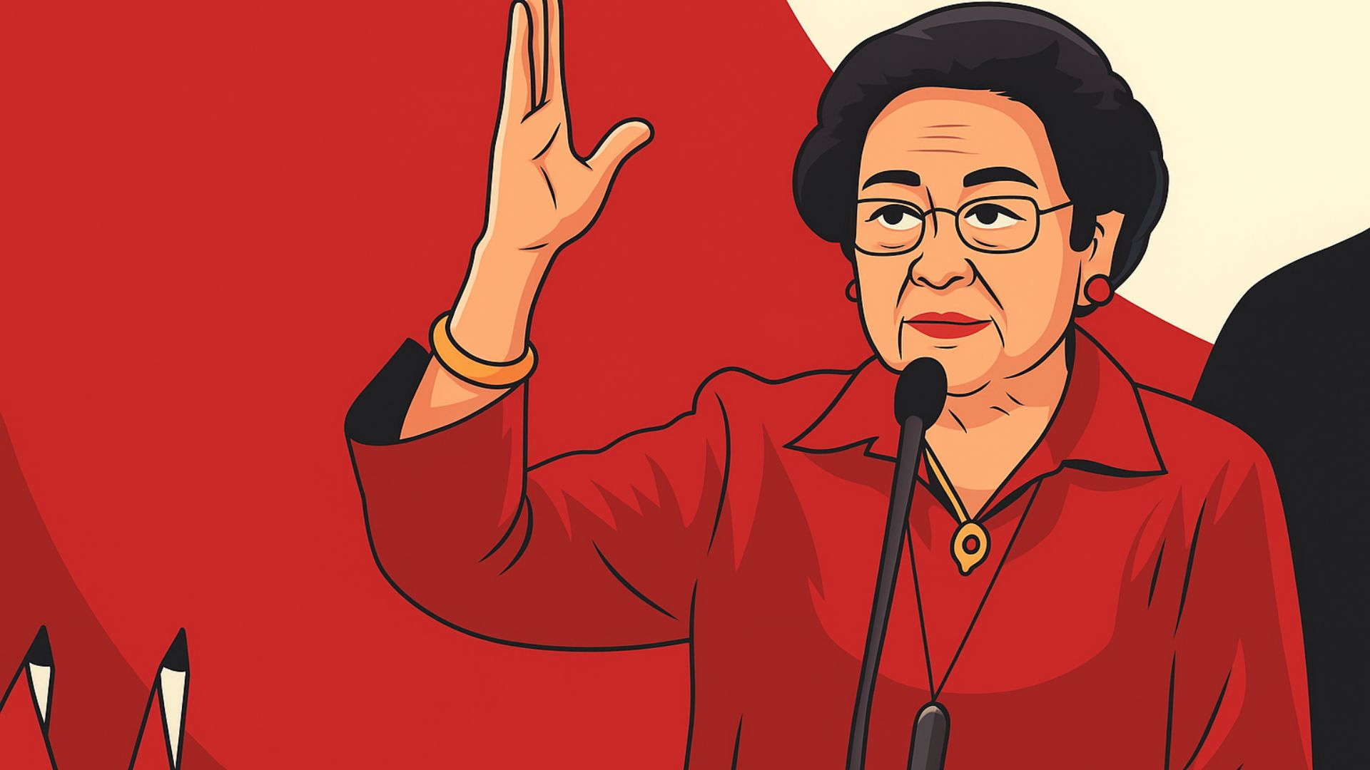 Ilustrasi Megawati Soekarnoputri. [ChatGPT]