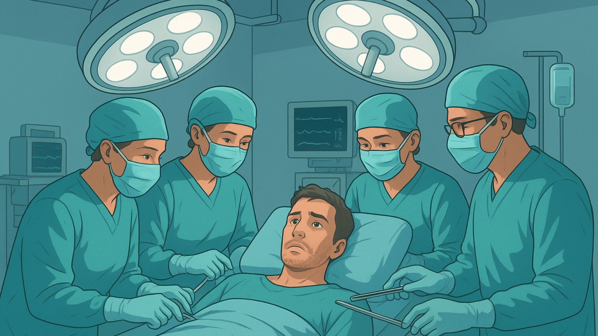 Ilustrasi operasi cangkok sumsum. [ChatGPT]