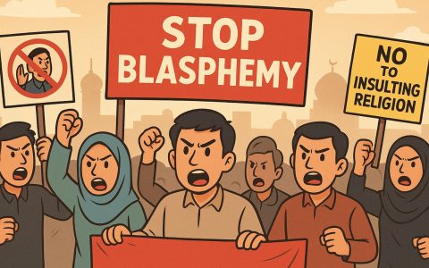Ilustrasi penistaan agama. [ChatGPT]